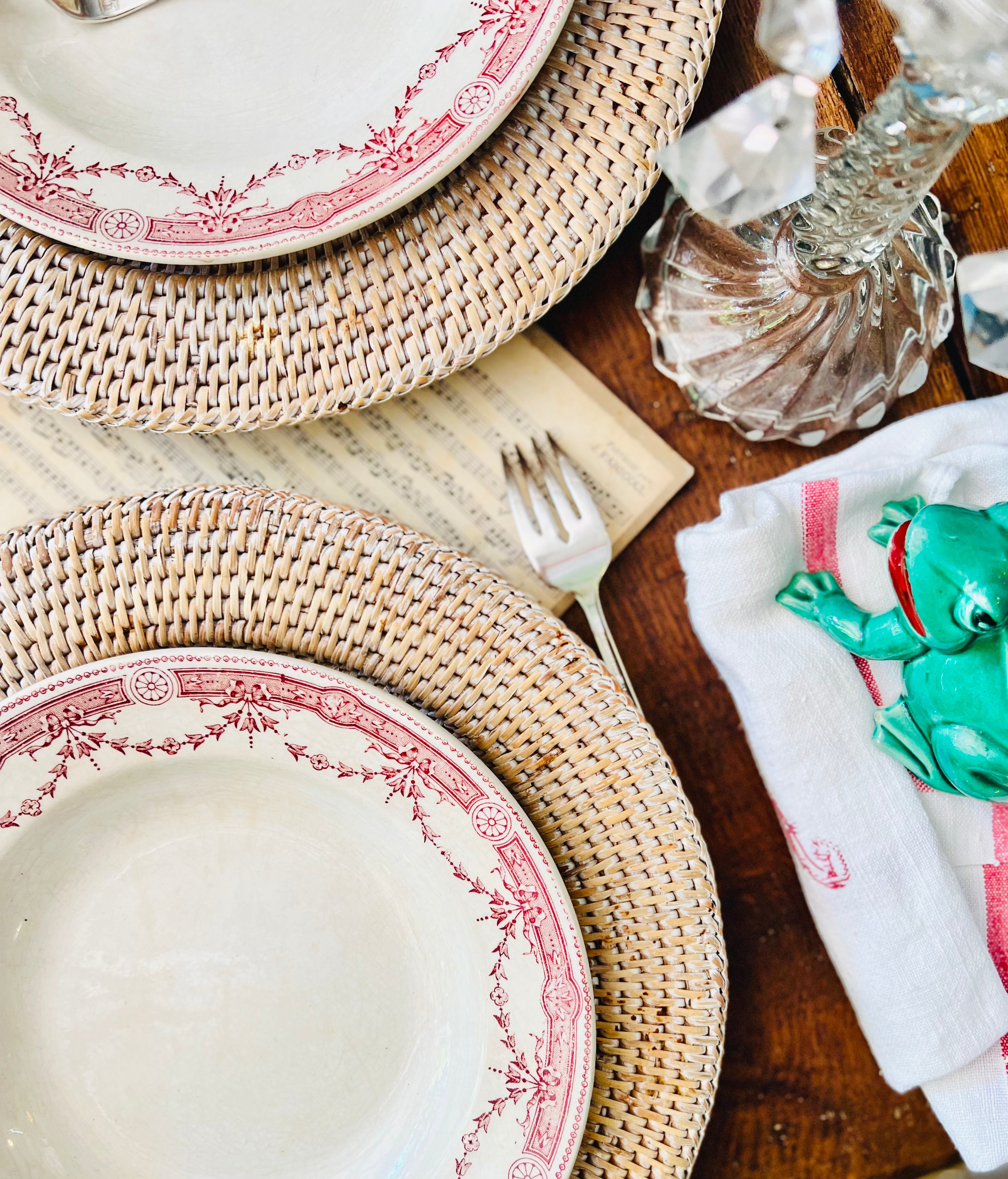 7 assiettes creuses Moulin Des Loups , terre de fer - Le boudoir luxe de Solenn