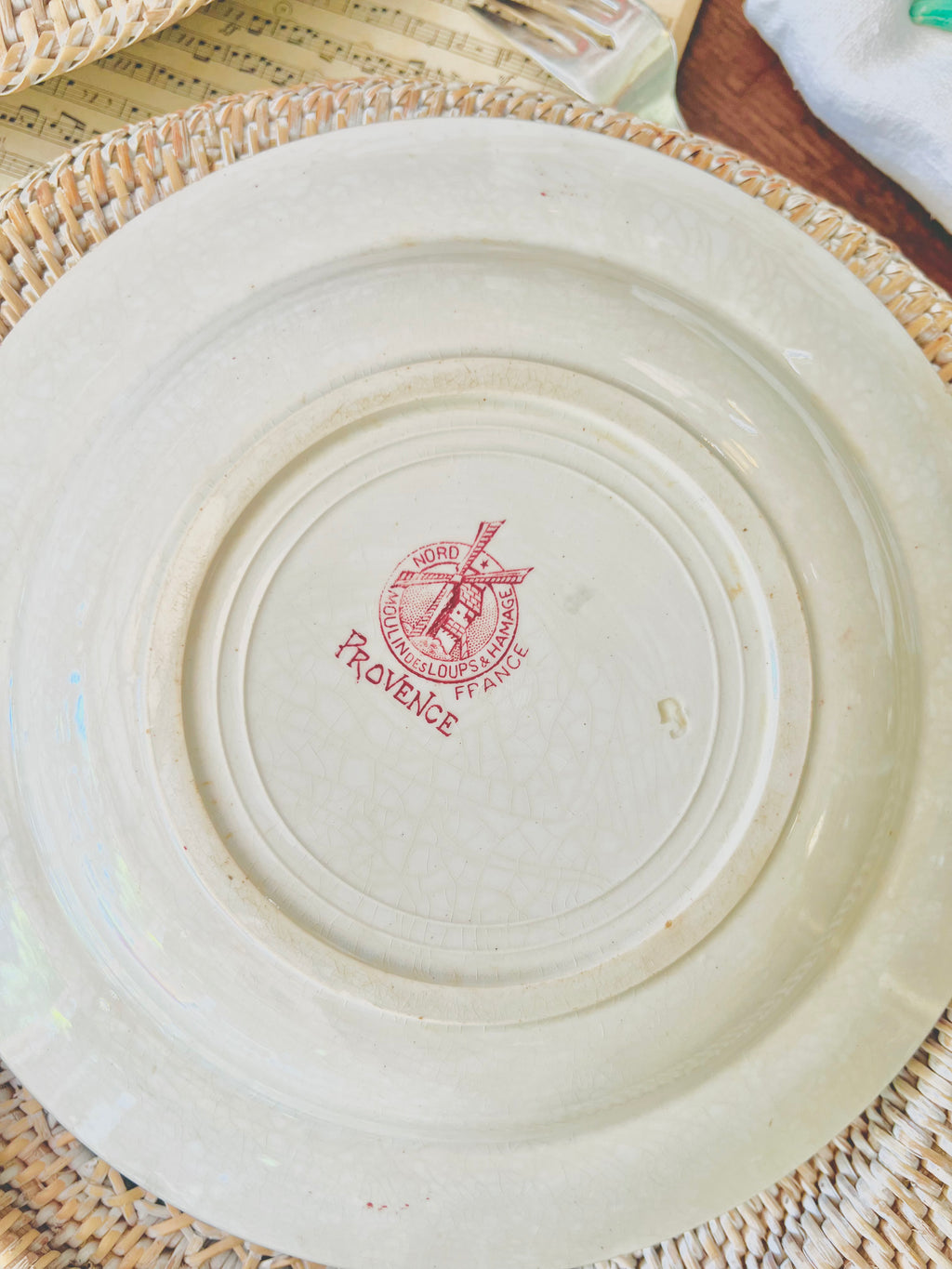 7 assiettes creuses Moulin Des Loups , terre de fer - Le boudoir luxe de Solenn