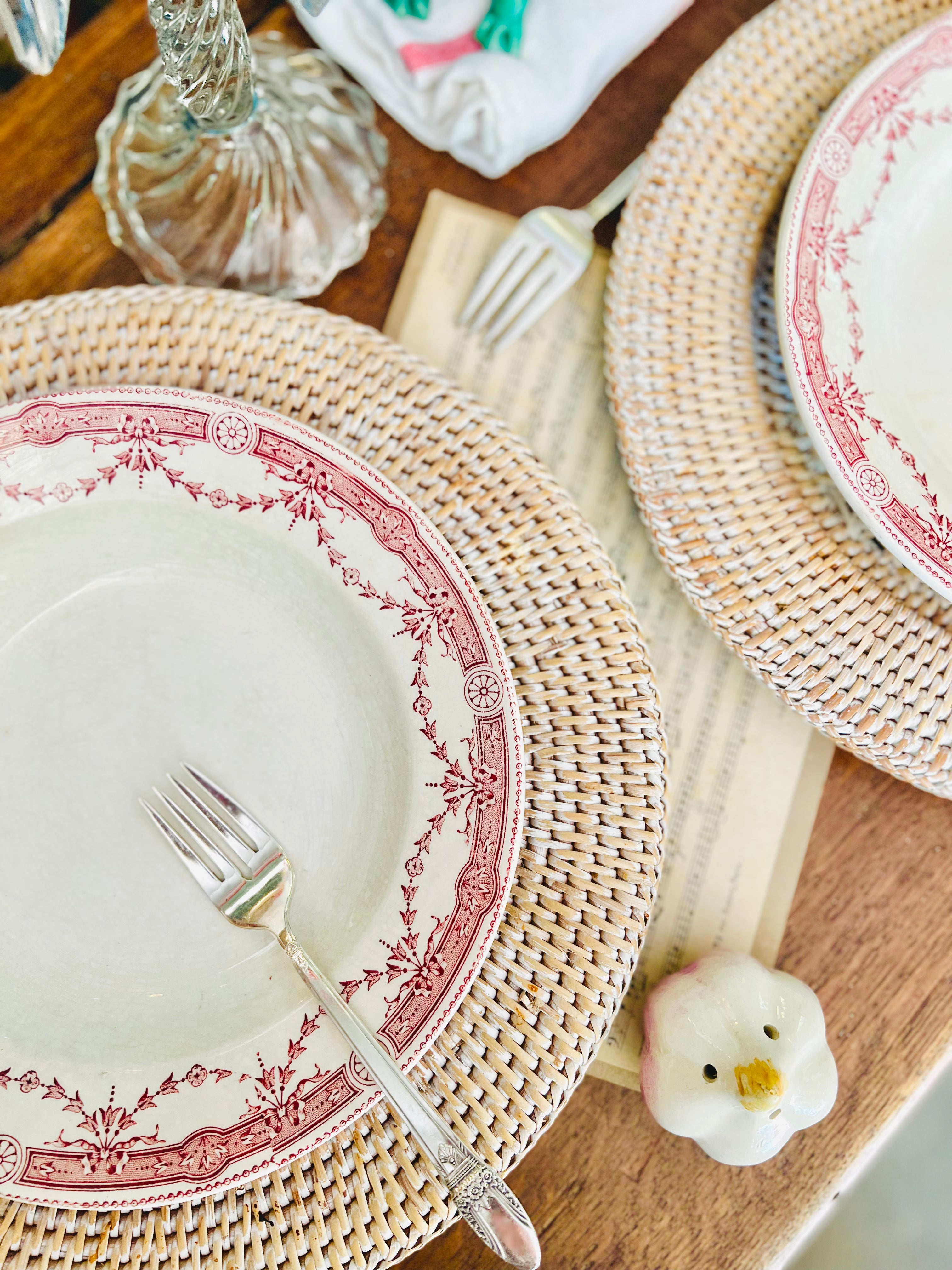 7 assiettes creuses Moulin Des Loups , terre de fer - Le boudoir luxe de Solenn