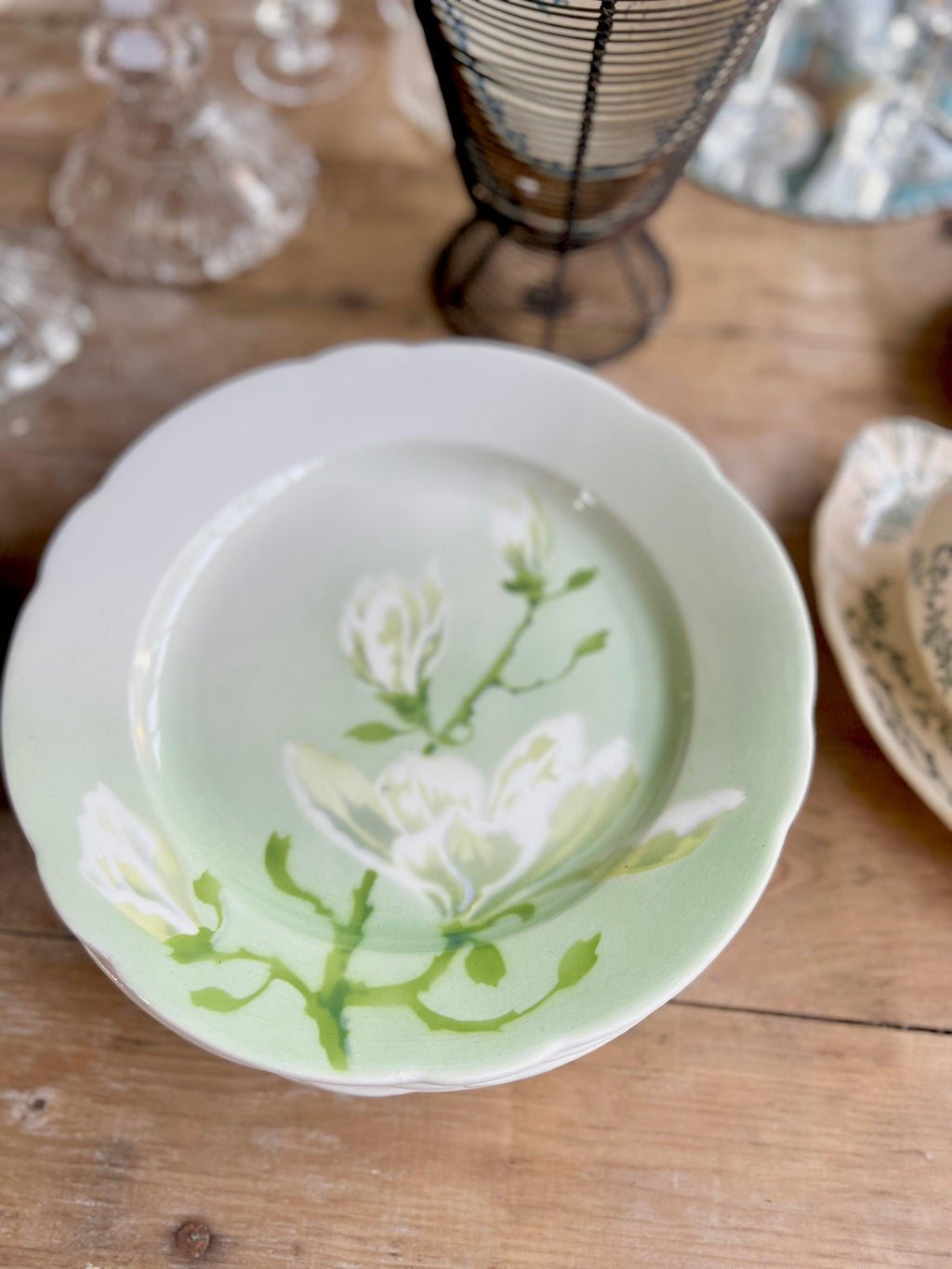 Assiettes plates de Luneville, art nouveau. - Le boudoir luxe de Solenn