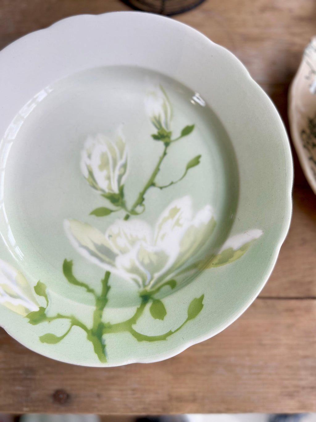 Assiettes plates de Luneville, art nouveau. - Le boudoir luxe de Solenn