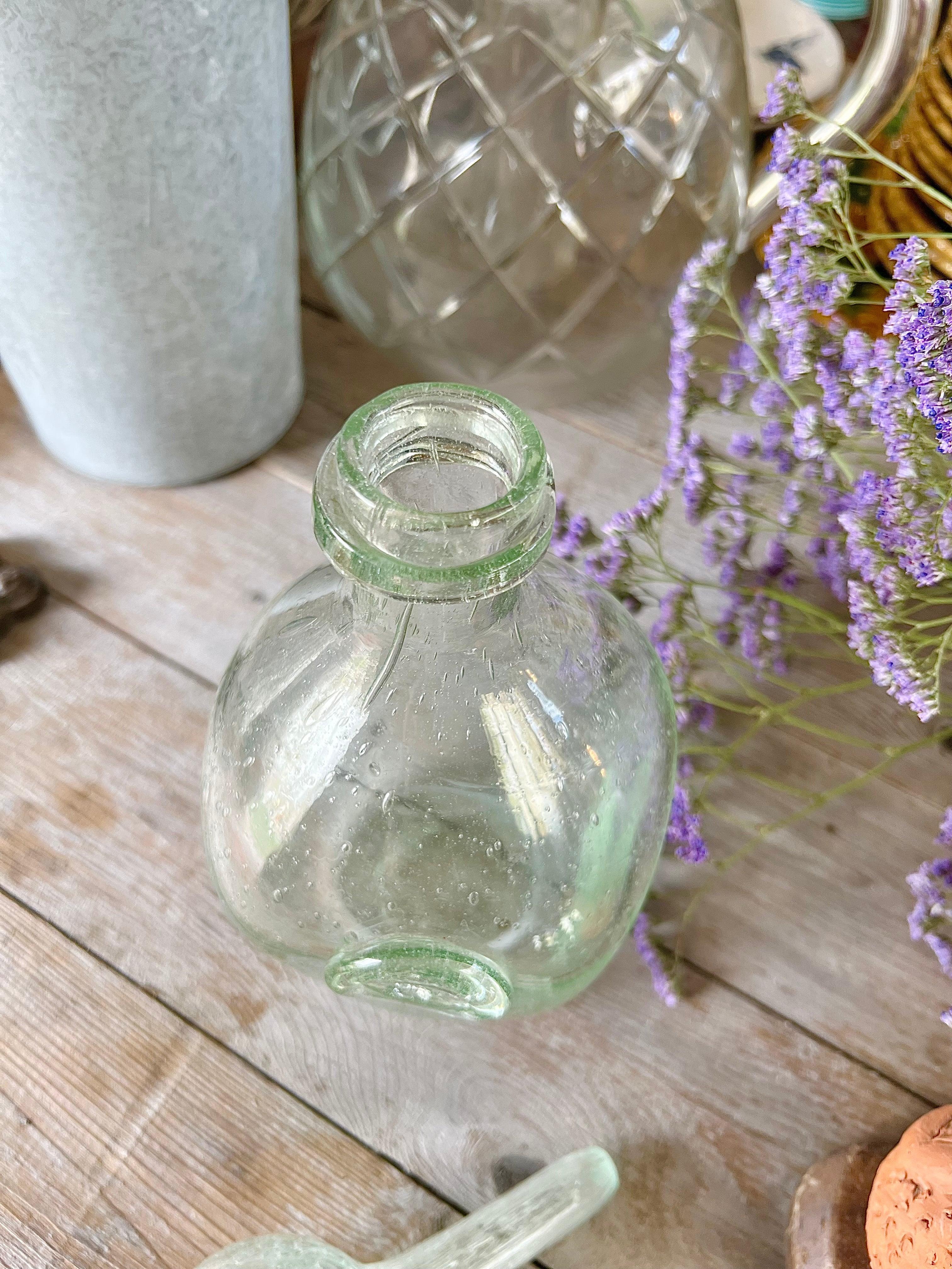 Carafe Biot en vert bullé verte, vintage. - Le boudoir luxe de Solenn