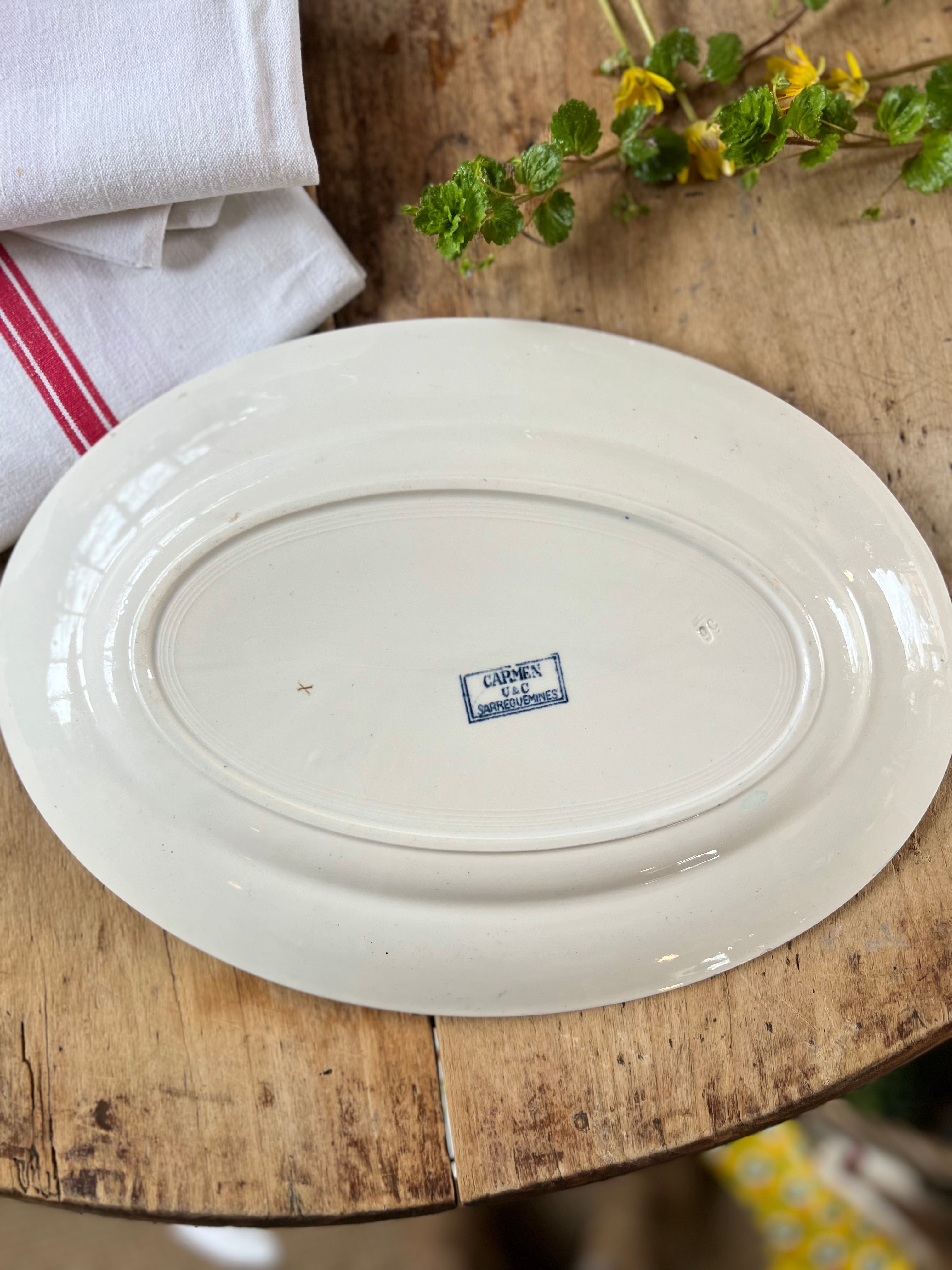 Plat Sarreguemines « Carmen », en terre de fer. - Le boudoir luxe de Solenn