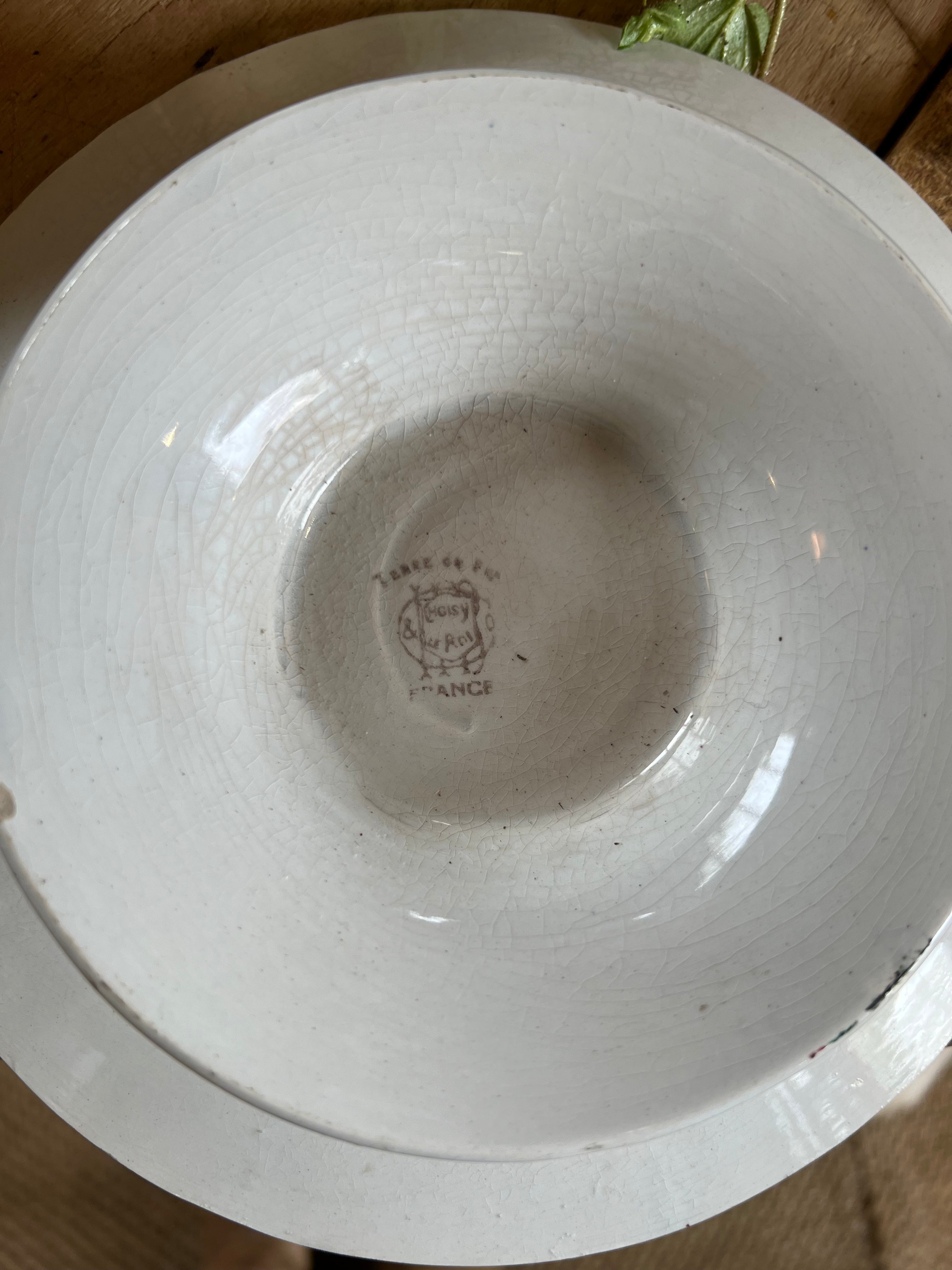 Assiette haute, Choisy Le Roi XIX ème. - Le boudoir luxe de Solenn